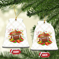 Funny Cinco De Mayo Football Ceramic Ornament Mexican Fiesta Party