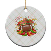 Funny Cinco De Mayo Football Ceramic Ornament Mexican Fiesta Party