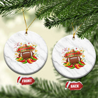 Funny Cinco De Mayo Football Ceramic Ornament Mexican Fiesta Party
