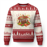 Funny Cinco De Mayo Football Ugly Christmas Sweater Mexican Fiesta Party