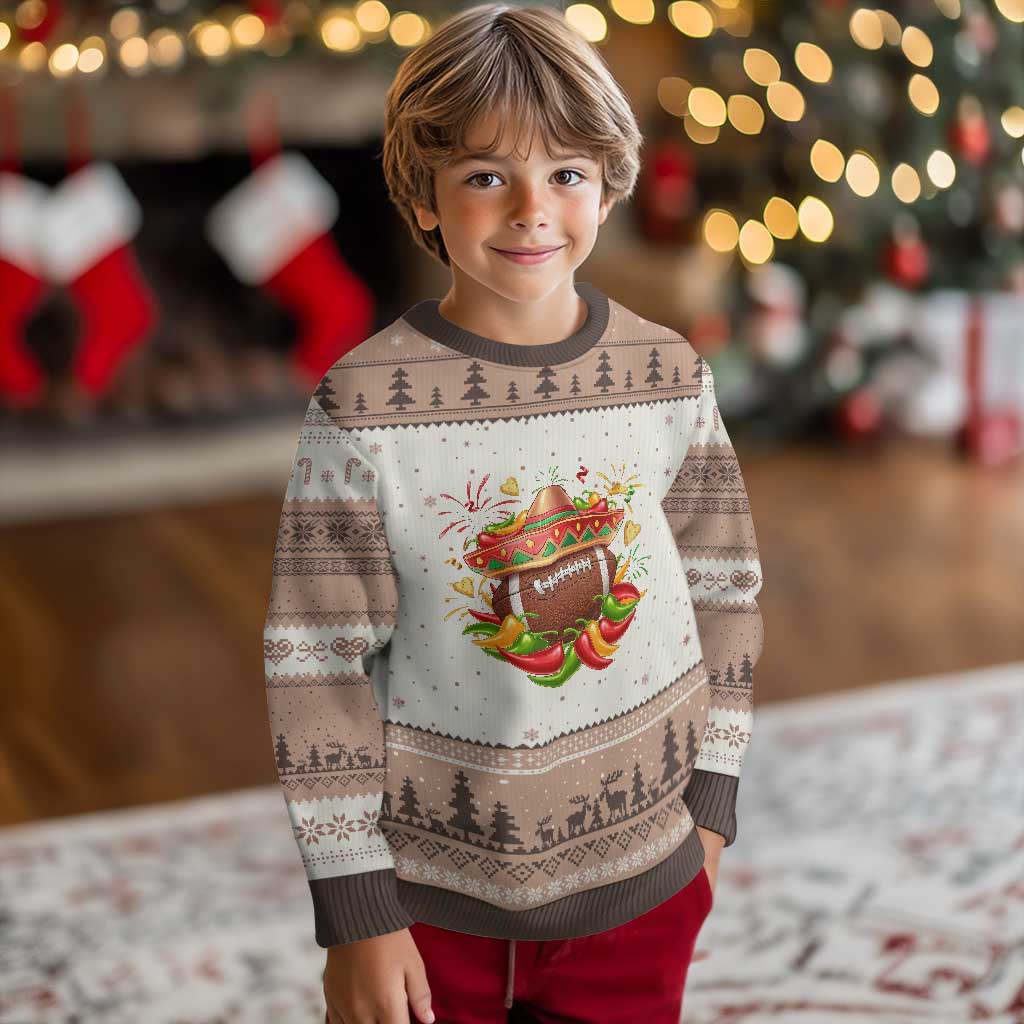 Funny Cinco De Mayo Football Ugly Christmas Sweater Mexican Fiesta Party