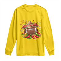 Funny Cinco De Mayo Football Long Sleeve Shirt Mexican Fiesta Party