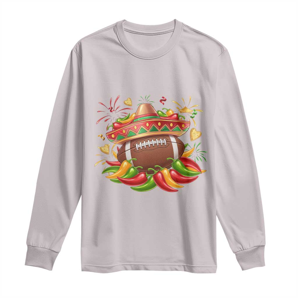 Funny Cinco De Mayo Football Long Sleeve Shirt Mexican Fiesta Party