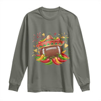Funny Cinco De Mayo Football Long Sleeve Shirt Mexican Fiesta Party