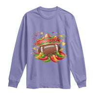 Funny Cinco De Mayo Football Long Sleeve Shirt Mexican Fiesta Party
