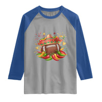 Funny Cinco De Mayo Football Raglan Shirt Mexican Fiesta Party