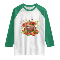 Funny Cinco De Mayo Football Raglan Shirt Mexican Fiesta Party