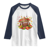 Funny Cinco De Mayo Football Raglan Shirt Mexican Fiesta Party