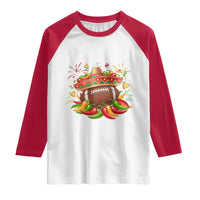 Funny Cinco De Mayo Football Raglan Shirt Mexican Fiesta Party