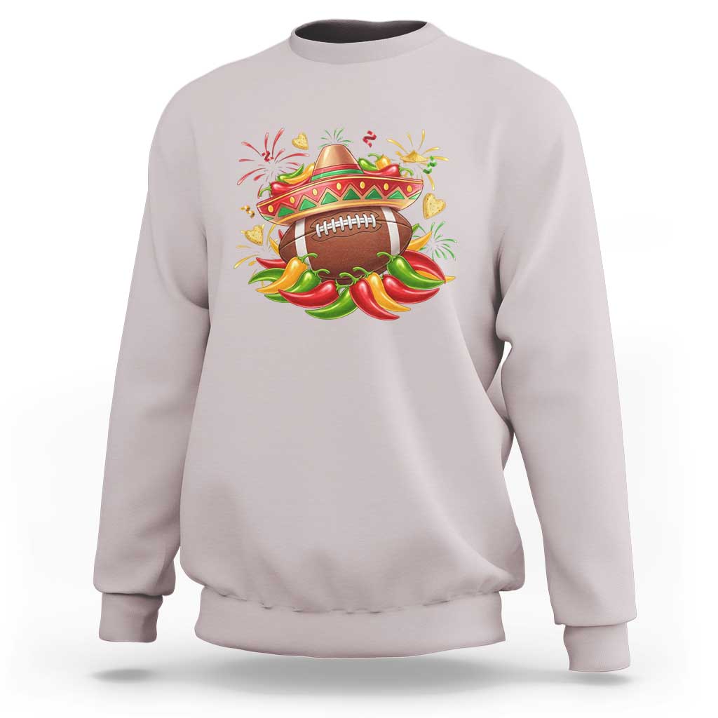 Funny Cinco De Mayo Football Sweatshirt Mexican Fiesta Party