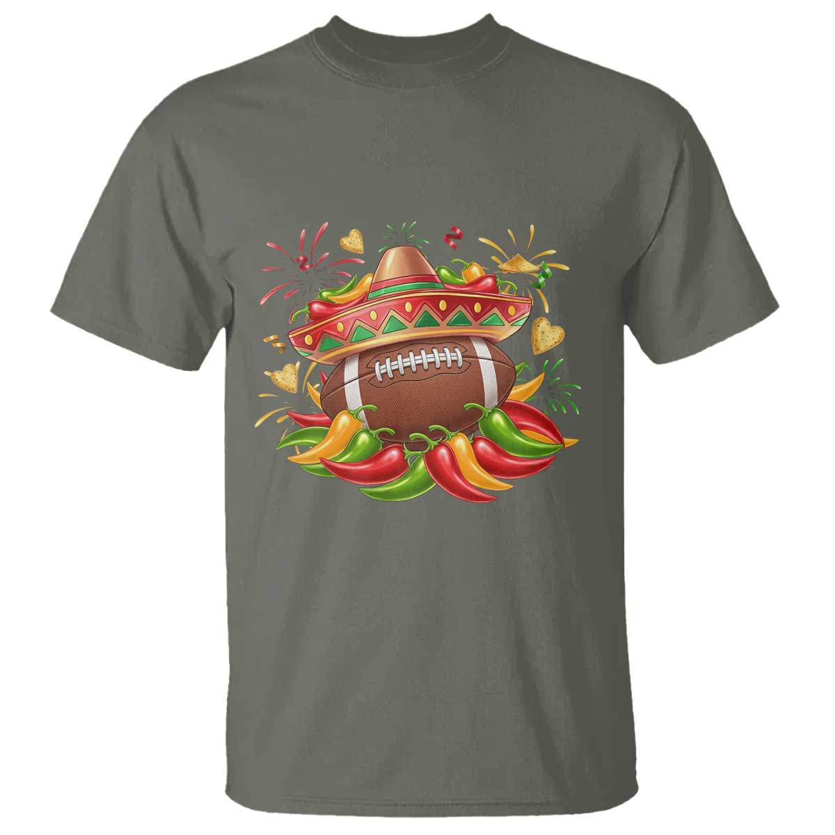 Funny Cinco De Mayo Football T Shirt Mexican Fiesta Party