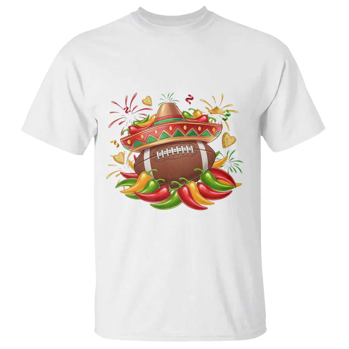 Funny Cinco De Mayo Football T Shirt Mexican Fiesta Party