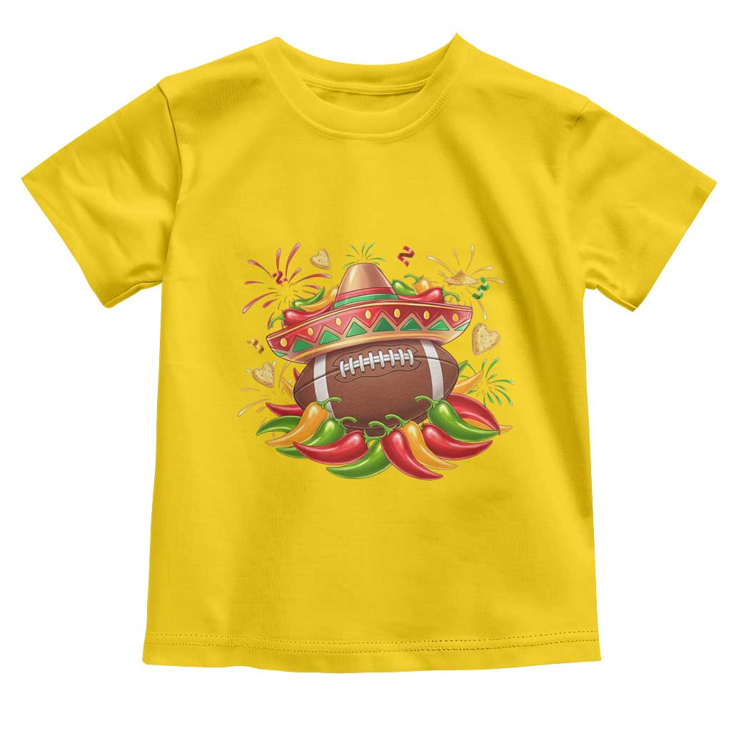 Funny Cinco De Mayo Football Toddler T Shirt Mexican Fiesta Party