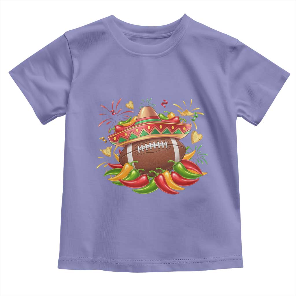 Funny Cinco De Mayo Football Toddler T Shirt Mexican Fiesta Party