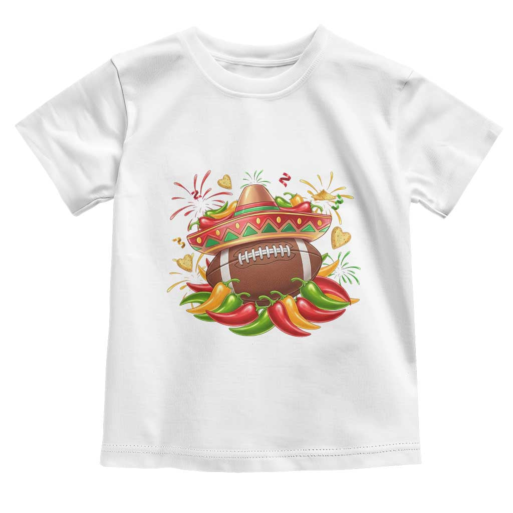 Funny Cinco De Mayo Football Toddler T Shirt Mexican Fiesta Party