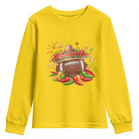 Funny Cinco De Mayo Football Youth Sweatshirt Mexican Fiesta Party