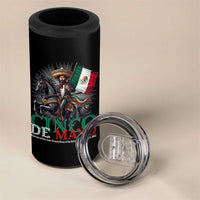 Cinco De Mayo Battle Of Puebla 4 in 1 Can Cooler Tumbler Historical Mexican Heritage