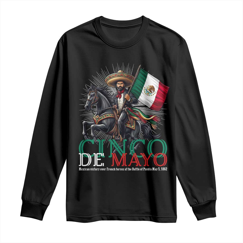 Cinco De Mayo Battle Of Puebla Long Sleeve Shirt Historical Mexican Heritage