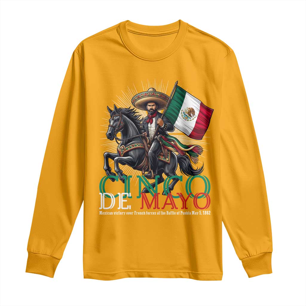 Cinco De Mayo Battle Of Puebla Long Sleeve Shirt Historical Mexican Heritage