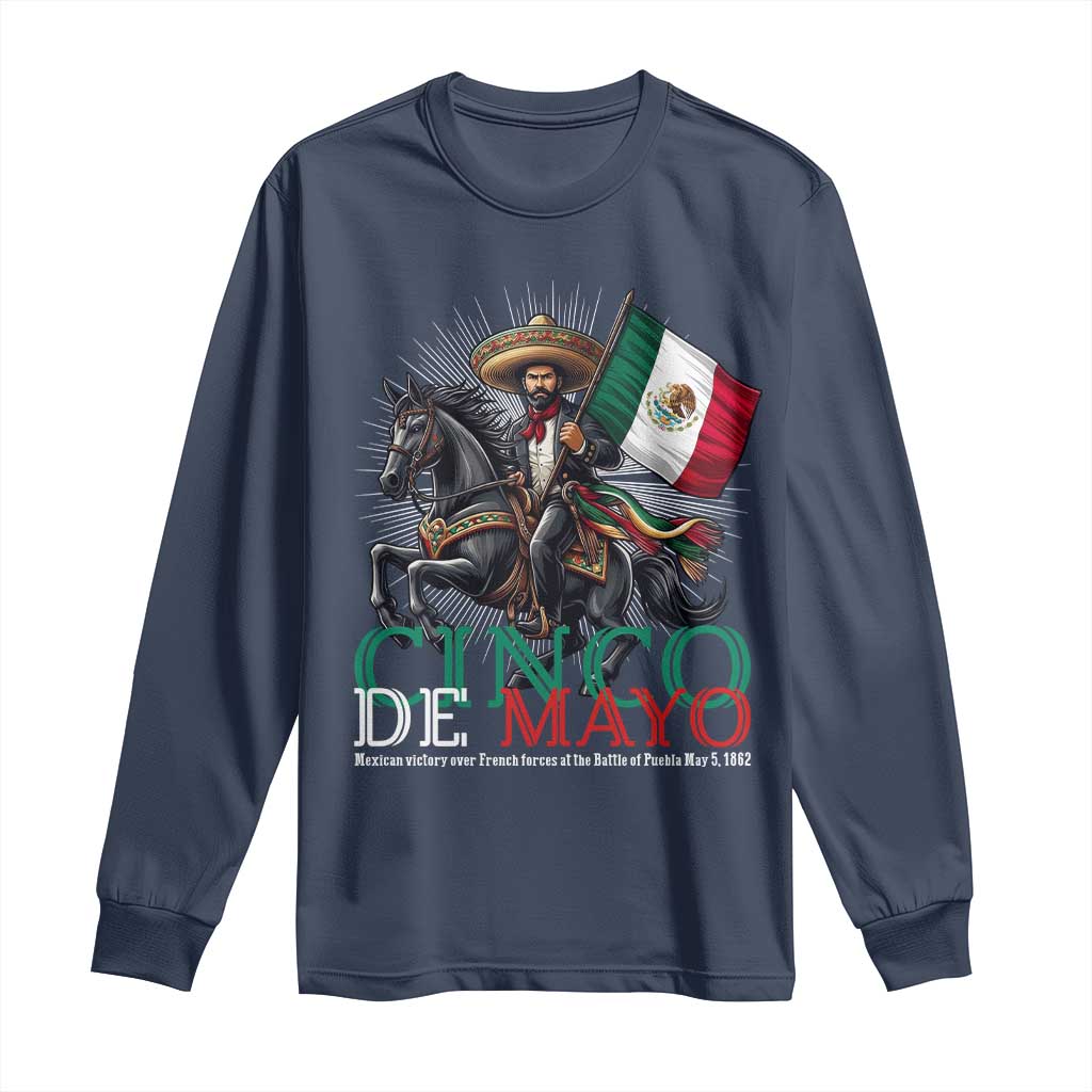 Cinco De Mayo Battle Of Puebla Long Sleeve Shirt Historical Mexican Heritage