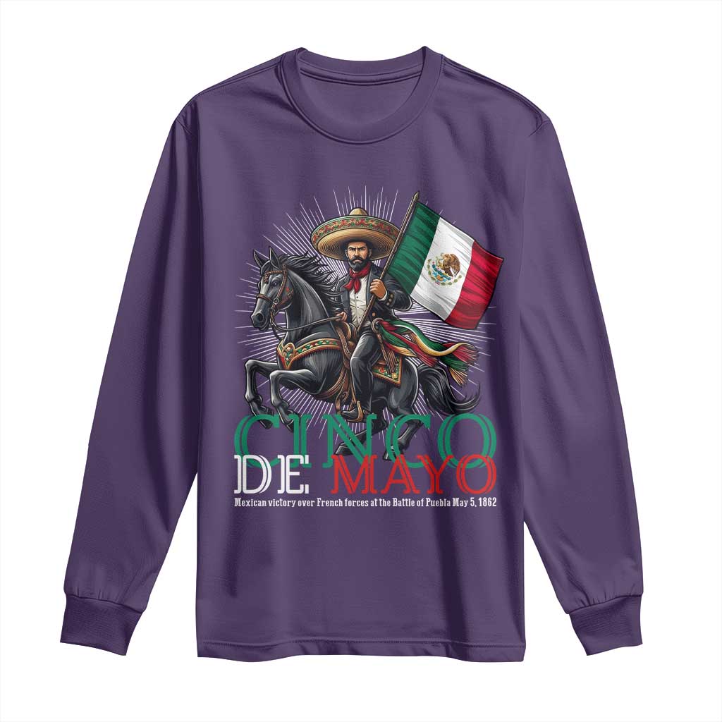 Cinco De Mayo Battle Of Puebla Long Sleeve Shirt Historical Mexican Heritage