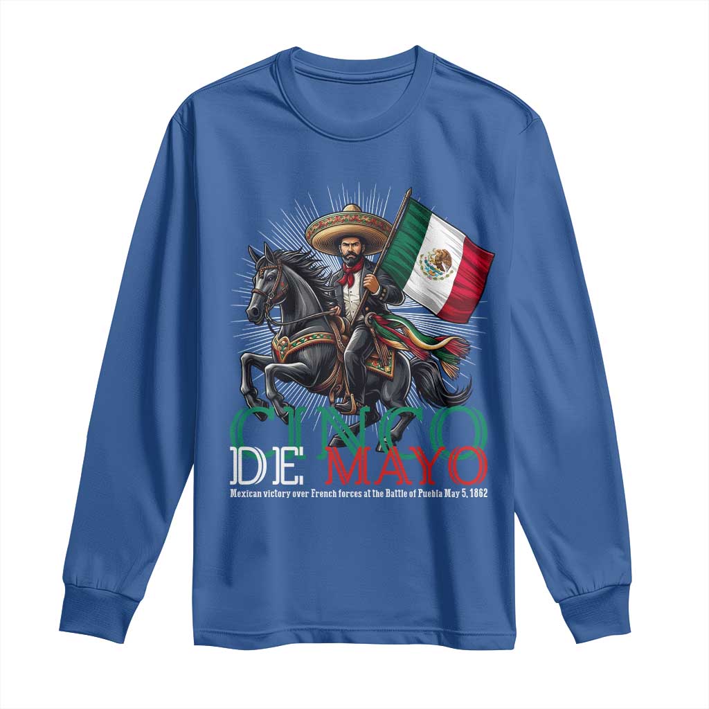 Cinco De Mayo Battle Of Puebla Long Sleeve Shirt Historical Mexican Heritage