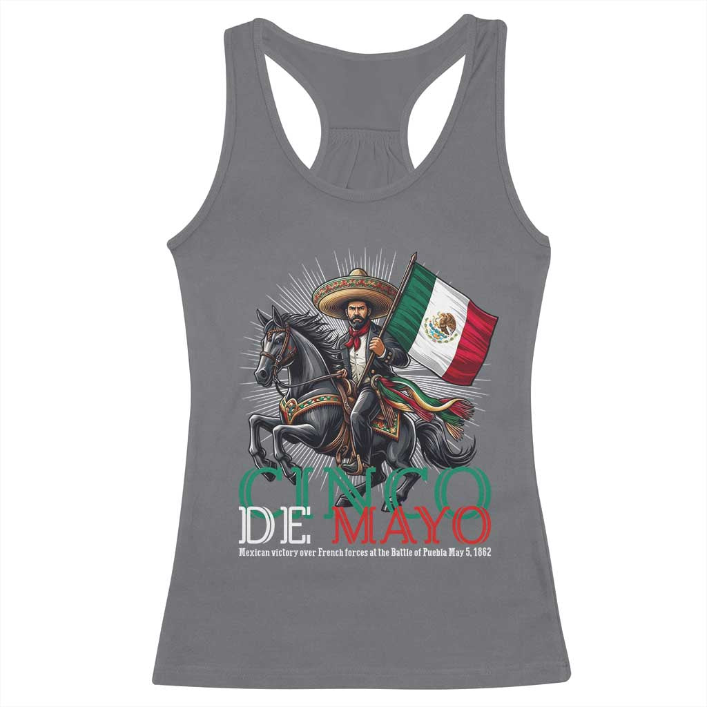 Cinco De Mayo Battle Of Puebla Racerback Tank Top Historical Mexican Heritage