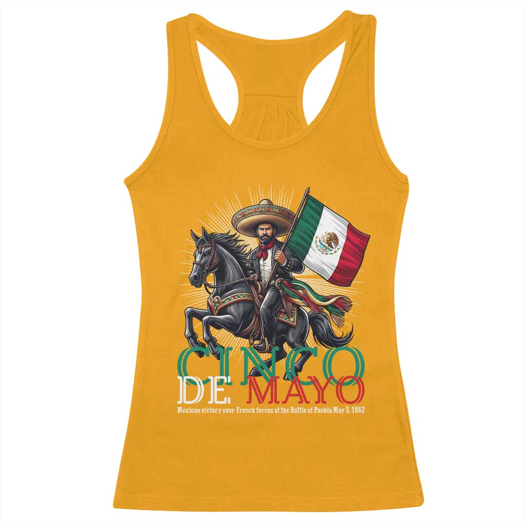Cinco De Mayo Battle Of Puebla Racerback Tank Top Historical Mexican Heritage