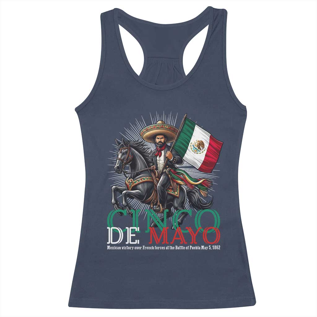 Cinco De Mayo Battle Of Puebla Racerback Tank Top Historical Mexican Heritage