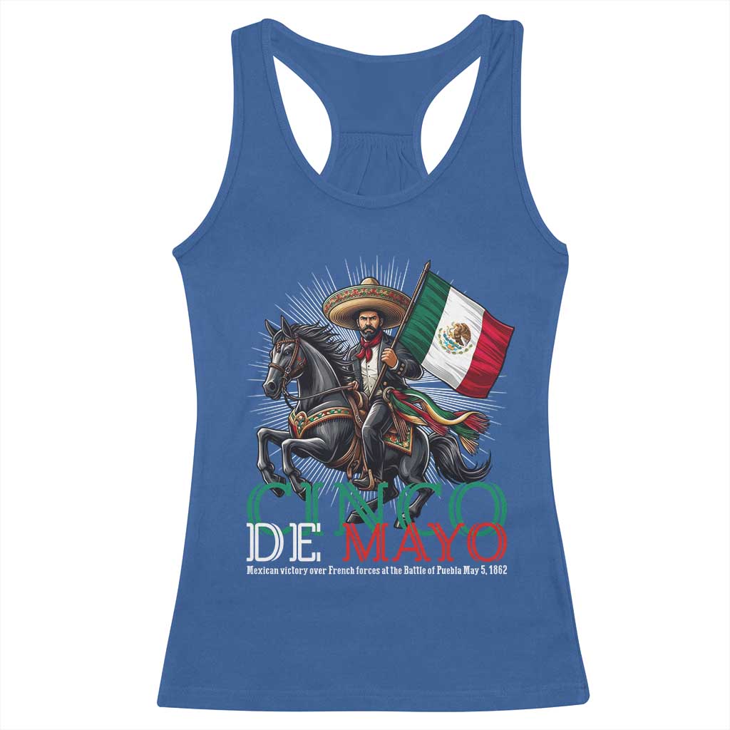 Cinco De Mayo Battle Of Puebla Racerback Tank Top Historical Mexican Heritage