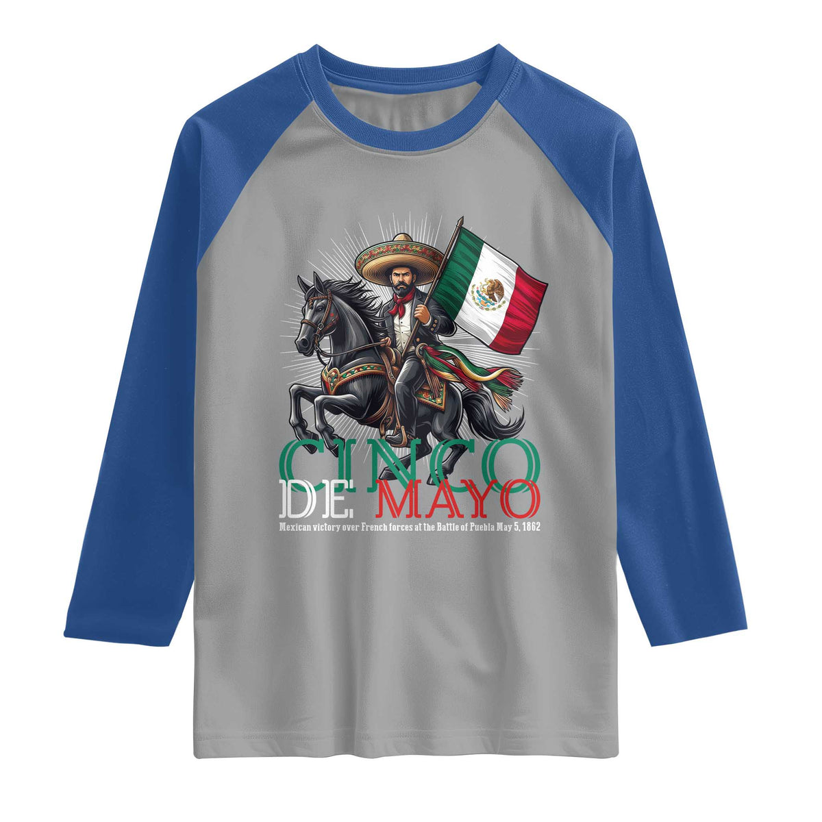 Cinco De Mayo Battle Of Puebla Raglan Shirt Historical Mexican Heritage