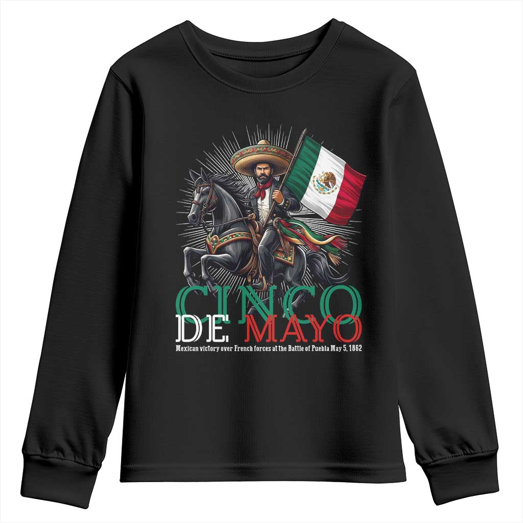 Cinco De Mayo Battle Of Puebla Youth Sweatshirt Historical Mexican Heritage