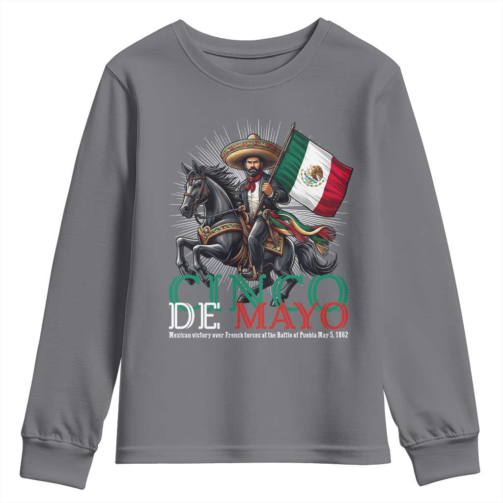 Cinco De Mayo Battle Of Puebla Youth Sweatshirt Historical Mexican Heritage