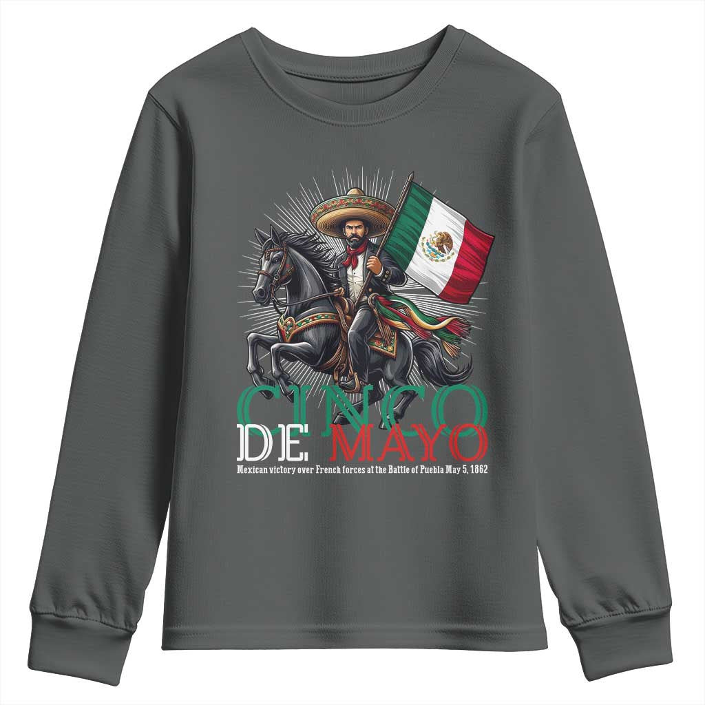 Cinco De Mayo Battle Of Puebla Youth Sweatshirt Historical Mexican Heritage