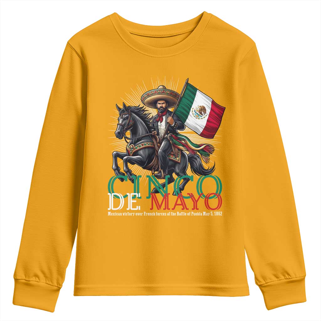 Cinco De Mayo Battle Of Puebla Youth Sweatshirt Historical Mexican Heritage