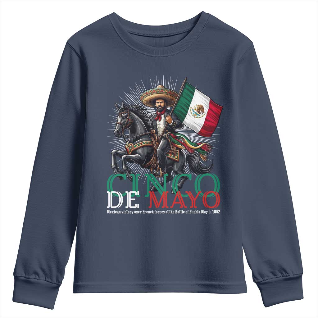 Cinco De Mayo Battle Of Puebla Youth Sweatshirt Historical Mexican Heritage