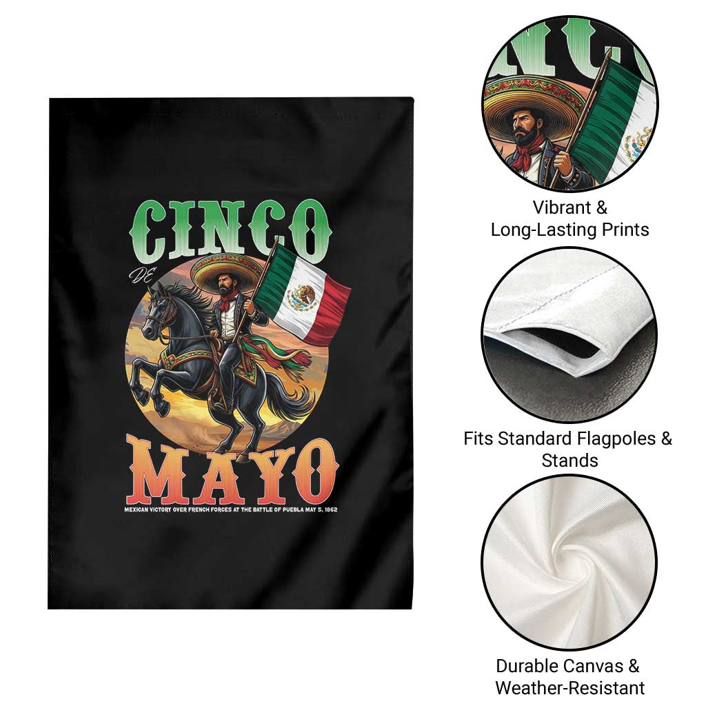 Cinco De Mayo Battle Of Puebla Garden Flag Mexican Victory Heritage Pride