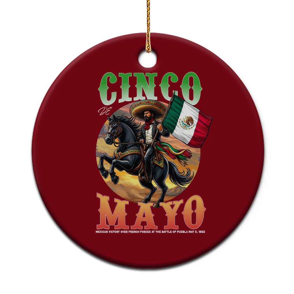 Cinco De Mayo Battle Of Puebla Ceramic Ornament Mexican Victory Heritage Pride