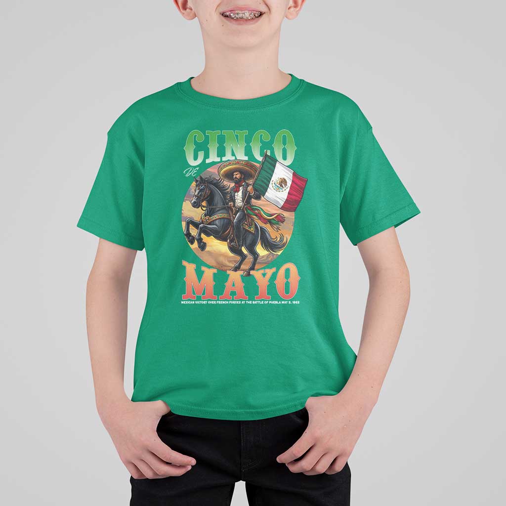 Cinco De Mayo Battle Of Puebla T Shirt For Kid Mexican Victory Heritage Pride
