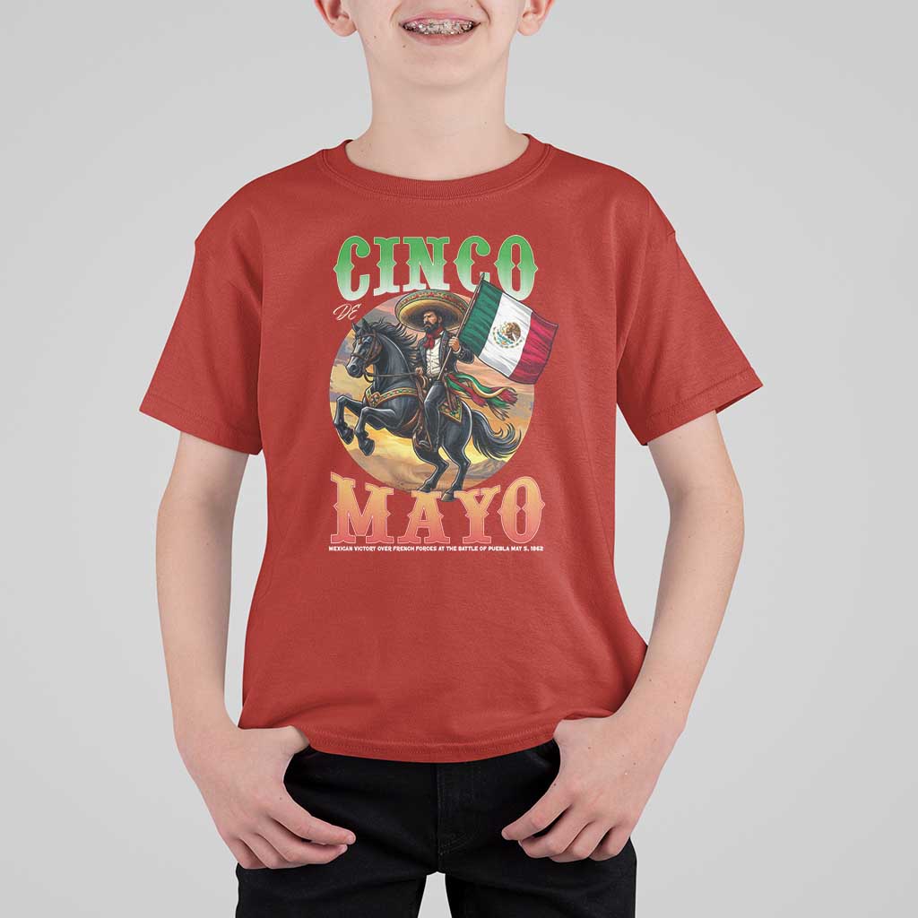 Cinco De Mayo Battle Of Puebla T Shirt For Kid Mexican Victory Heritage Pride