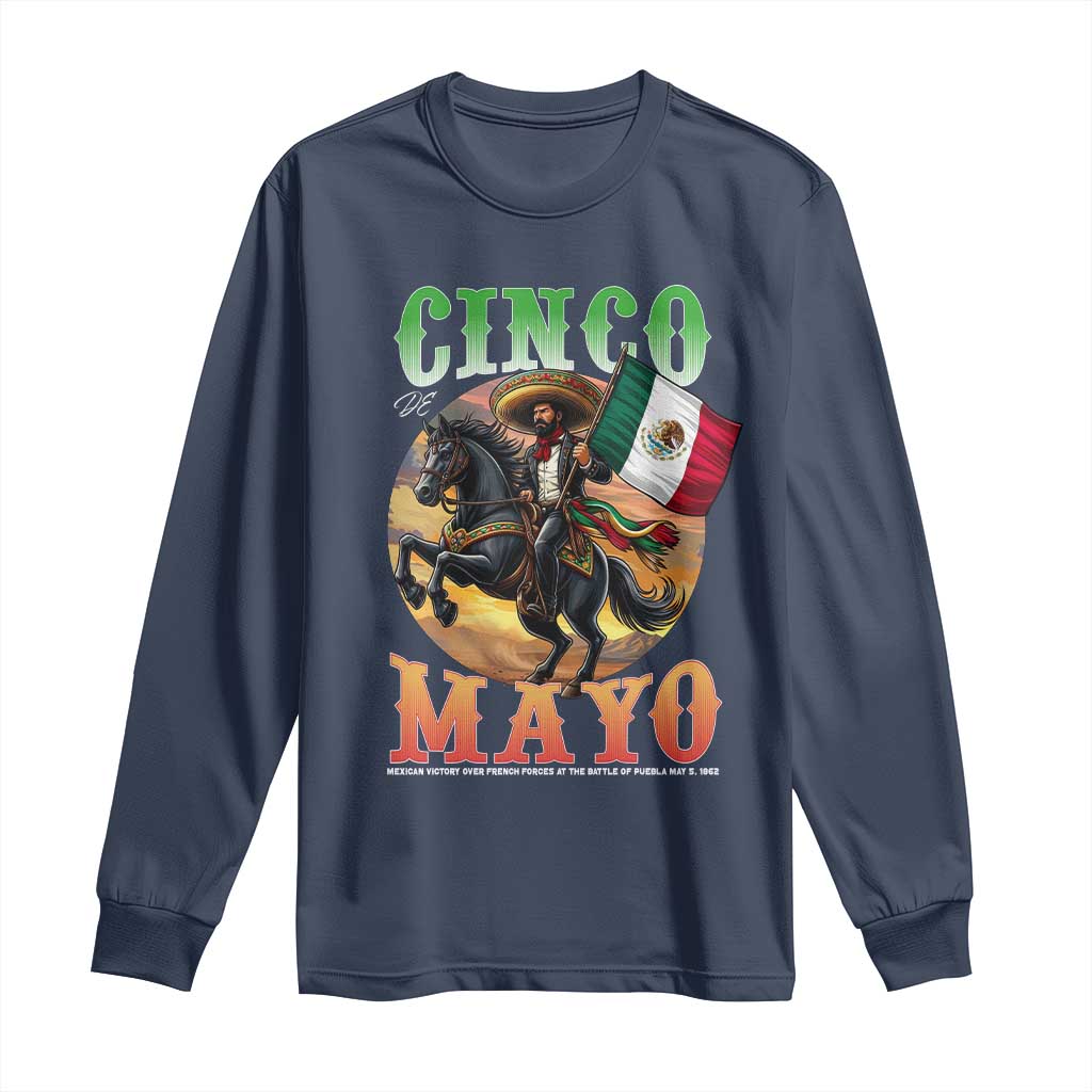 Cinco De Mayo Battle Of Puebla Long Sleeve Shirt Mexican Victory Heritage Pride