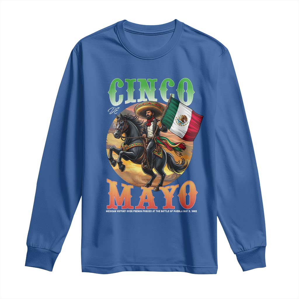 Cinco De Mayo Battle Of Puebla Long Sleeve Shirt Mexican Victory Heritage Pride