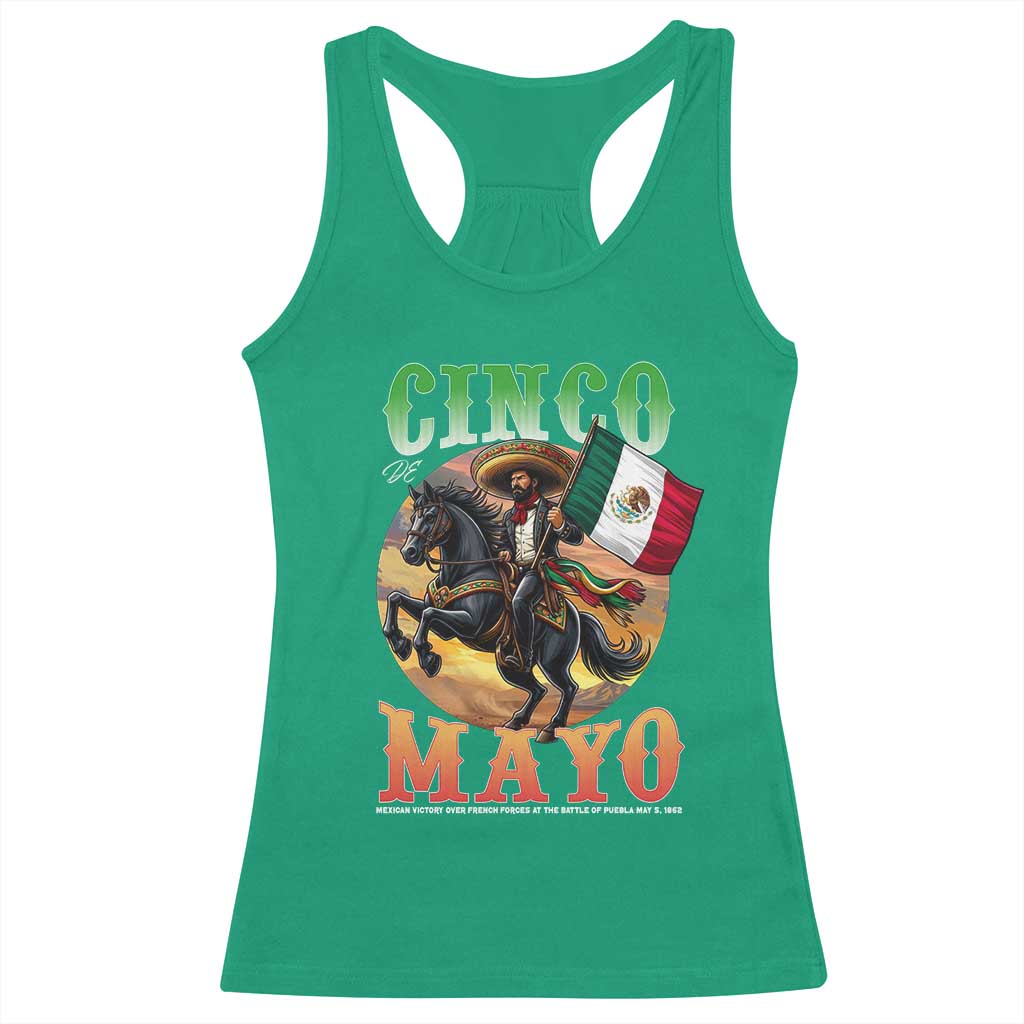 Cinco De Mayo Battle Of Puebla Racerback Tank Top Mexican Victory Heritage Pride