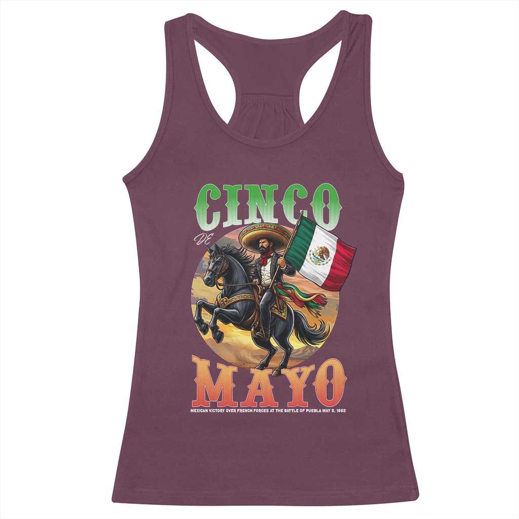 Cinco De Mayo Battle Of Puebla Racerback Tank Top Mexican Victory Heritage Pride