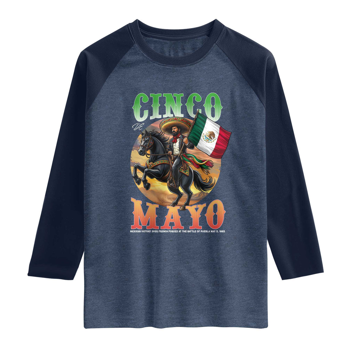Cinco De Mayo Battle Of Puebla Raglan Shirt Mexican Victory Heritage Pride
