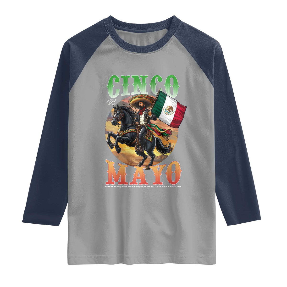 Cinco De Mayo Battle Of Puebla Raglan Shirt Mexican Victory Heritage Pride