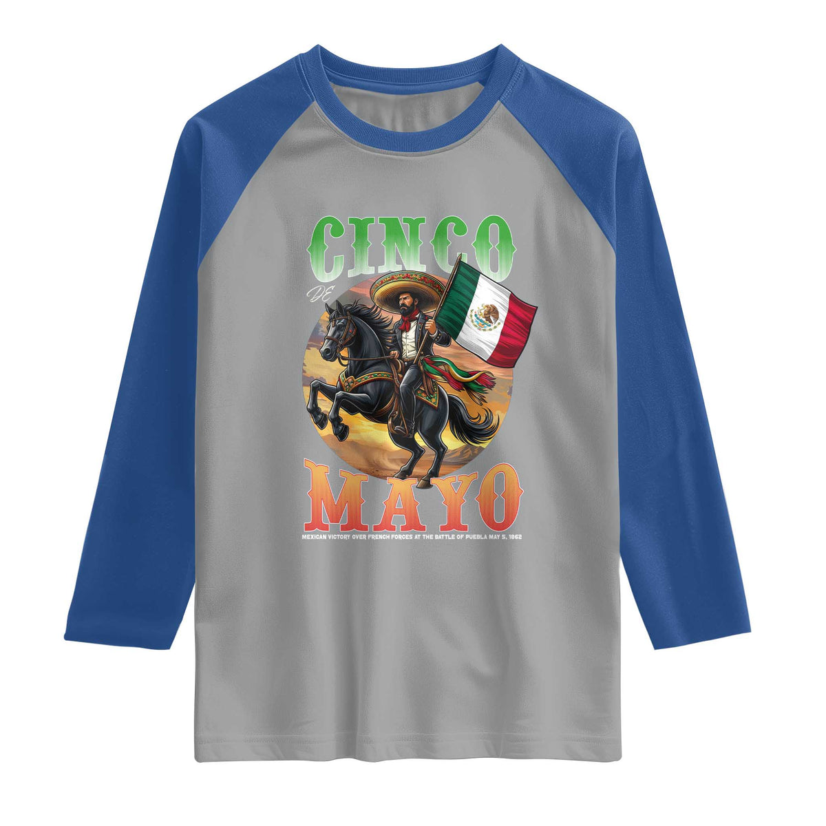 Cinco De Mayo Battle Of Puebla Raglan Shirt Mexican Victory Heritage Pride