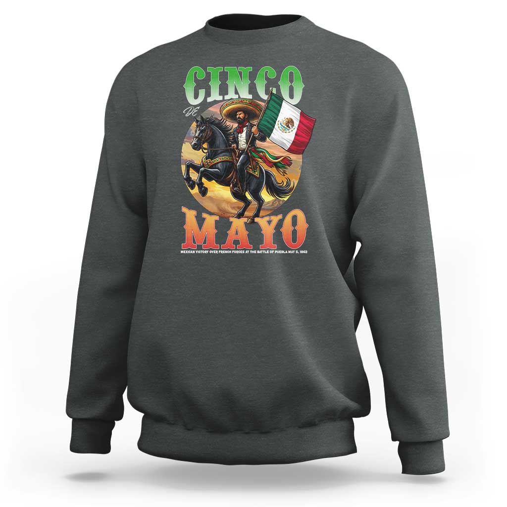 Cinco De Mayo Battle Of Puebla Sweatshirt Mexican Victory Heritage Pride