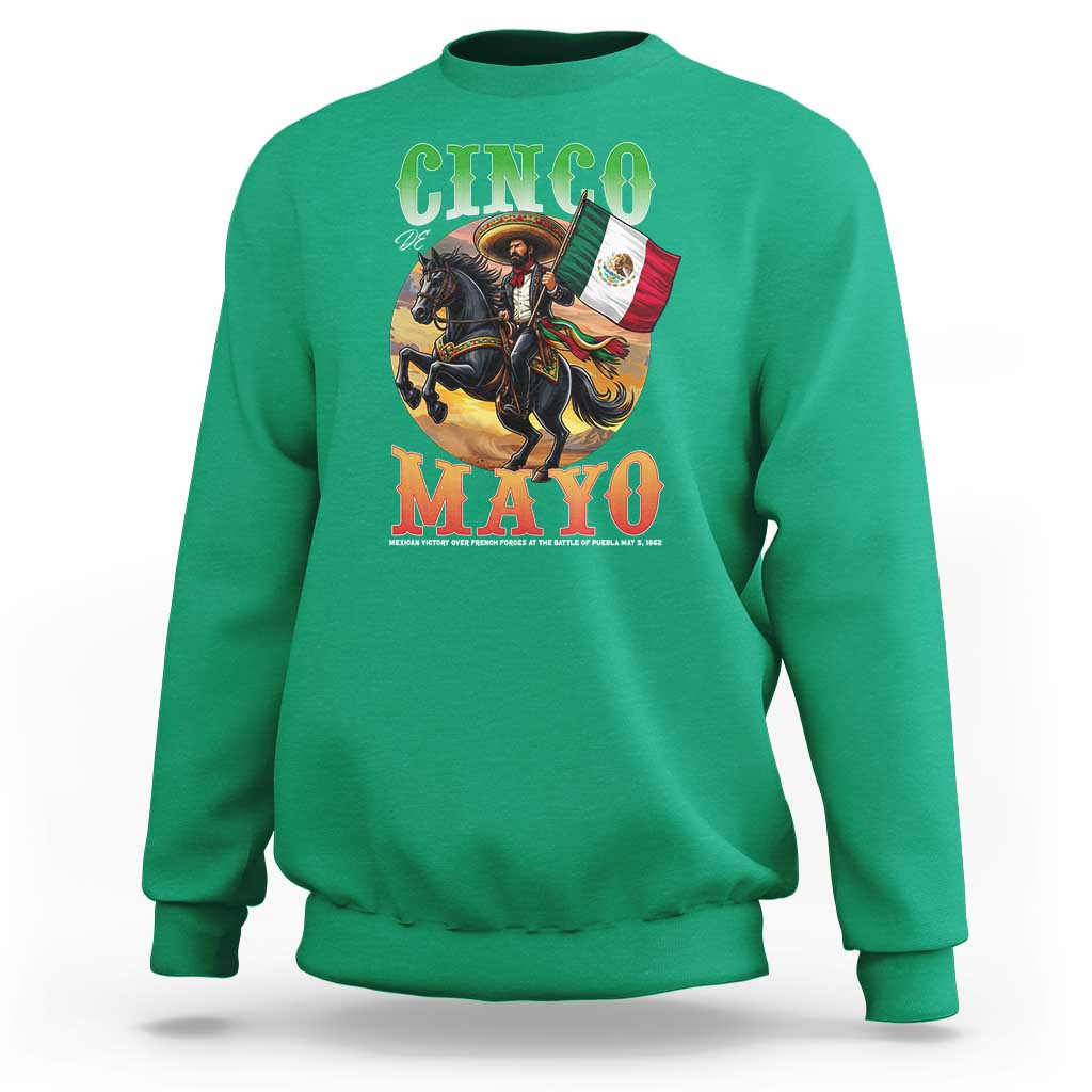 Cinco De Mayo Battle Of Puebla Sweatshirt Mexican Victory Heritage Pride