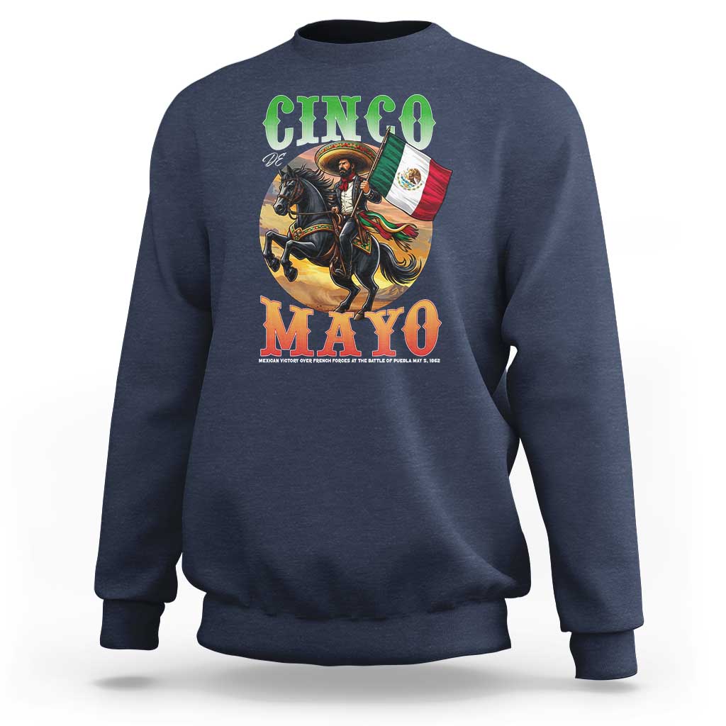 Cinco De Mayo Battle Of Puebla Sweatshirt Mexican Victory Heritage Pride